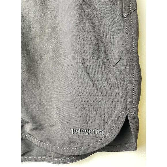 PATAGONIA Wavefarer Board Shorts Nylon Sz 8 Black Outdoor Drawstring Athletic - Picture 3 of 11